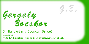 gergely bocskor business card